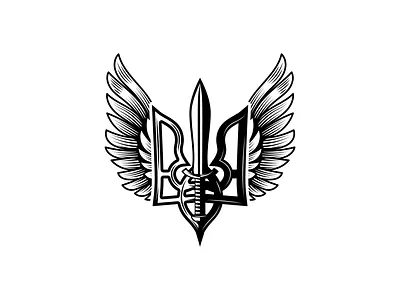 Ukrainian trident with wings. Glory to Ukraine symbol trident ukraine ukrainian air forses