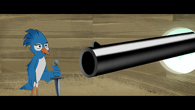 Hunter and Prey Animation 2d angela animation bird cartoon characters comedy duik hunter rigging texture