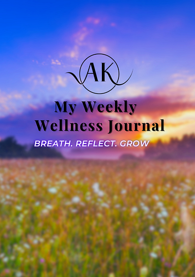Weekly Wellness Journal Project weeklyplanner