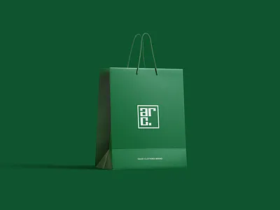 Bag design for ARC. Saudi Arabia e-commerce fashion arc bag brand guideline branding ecommerce ecommerce fashion retailer fashion fashion logo fashion retailer graphic design greeen high quality products identity logo manufacturers packaging saudi arabia store style guide unparalleled prices