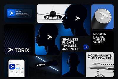 TORIX – Elevating the Future of Air Travel airline branding airline logo app design aviation design branding identity branding inspiration digital branding futuristic design luxury design minimal design modern branding travel tech typography inspiration ux ui