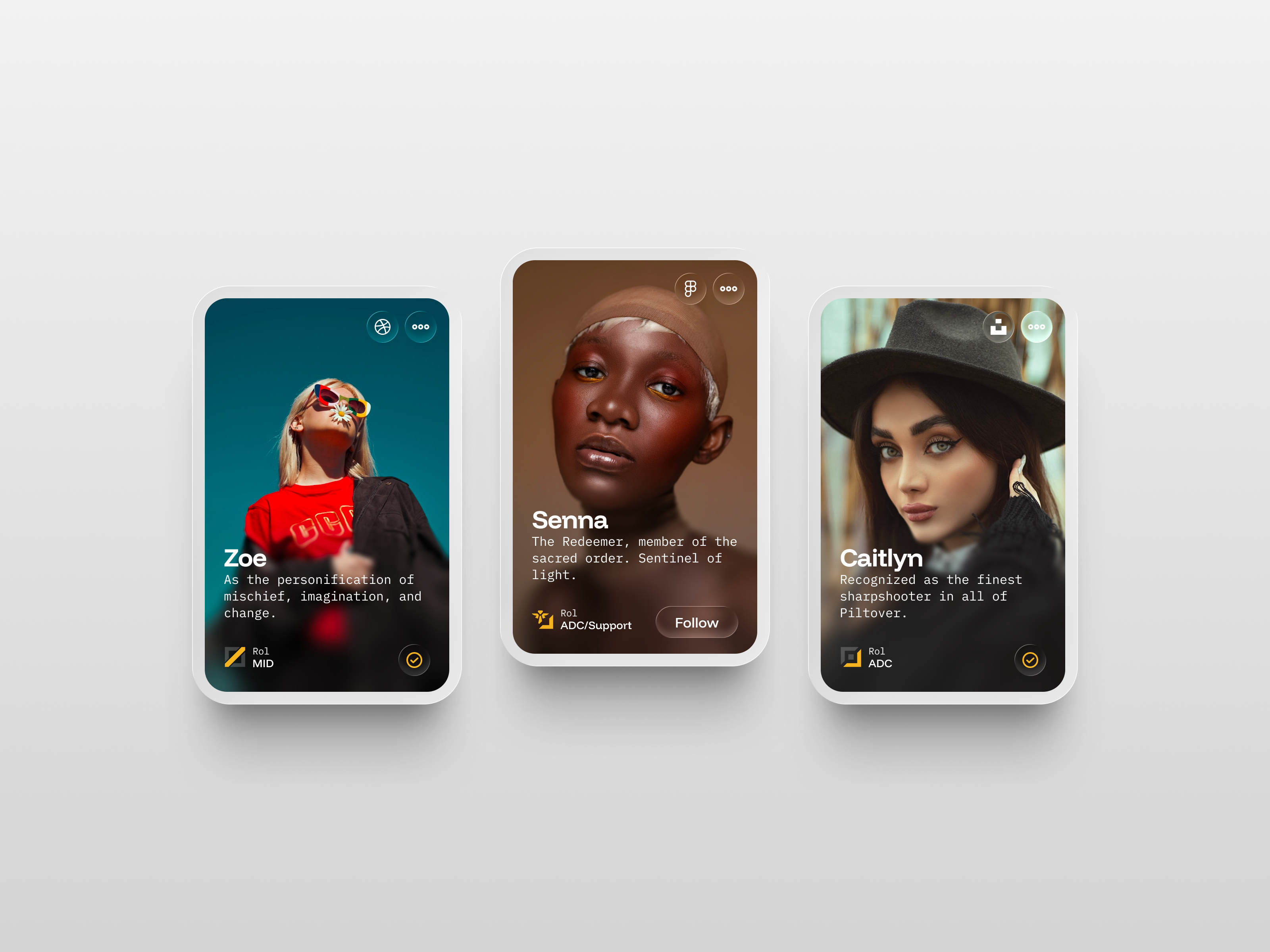 Profile Card – Liquid Glass Style card glass liquid glass profile profile card ui
