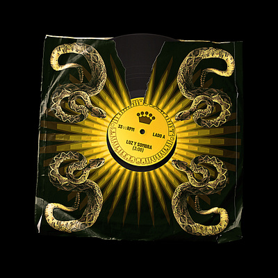 Hermanos Gutiérrez (vinyl idea) artwork design graphic design gutierrez hermanos illustration latino music sleeve snake spaghetti typography vector vinyl western