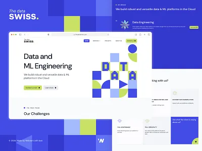 The Data Swiss Website customwebsitedesign landingpage ui webdesign webflow webflow designer webflow developer