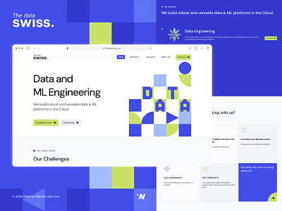 The Data Swiss Website customwebsitedesign landingpage ui webdesign webflow webflow designer webflow developer