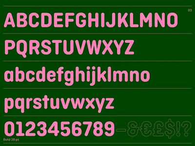 Ciutadella Rounded Typeface green