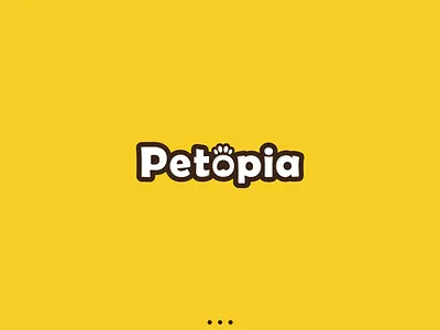 Petopia – Friendly & Cute Pet Store Logo Design brand logo brand mark branding cat logo dog logo logo paw icon paw logo pet boutique identity pet icon