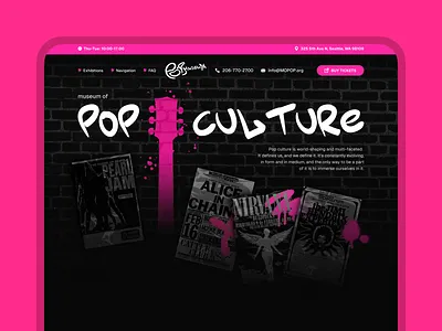 MoPOP Identity Refresh — Born from the Spirit of Grunge figma langing page uxui