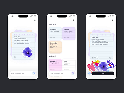 UI Quick Note App animation app figma jittervideo notes ui ux