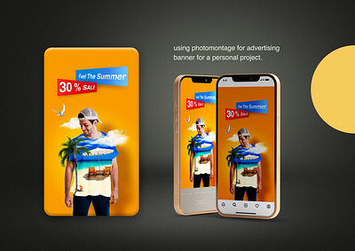 Banner Design banner branding cover design design graphic design photo manipulation photomontage sale summer design