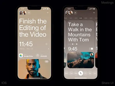 Minimal Calendar Task Interface calendar daily planner design system digital planner event scheduler ios concept minimal layout mobile branding mobile workflow modern interface productivity app smart calendar structure task interface task manager time tracker typography visual clarity