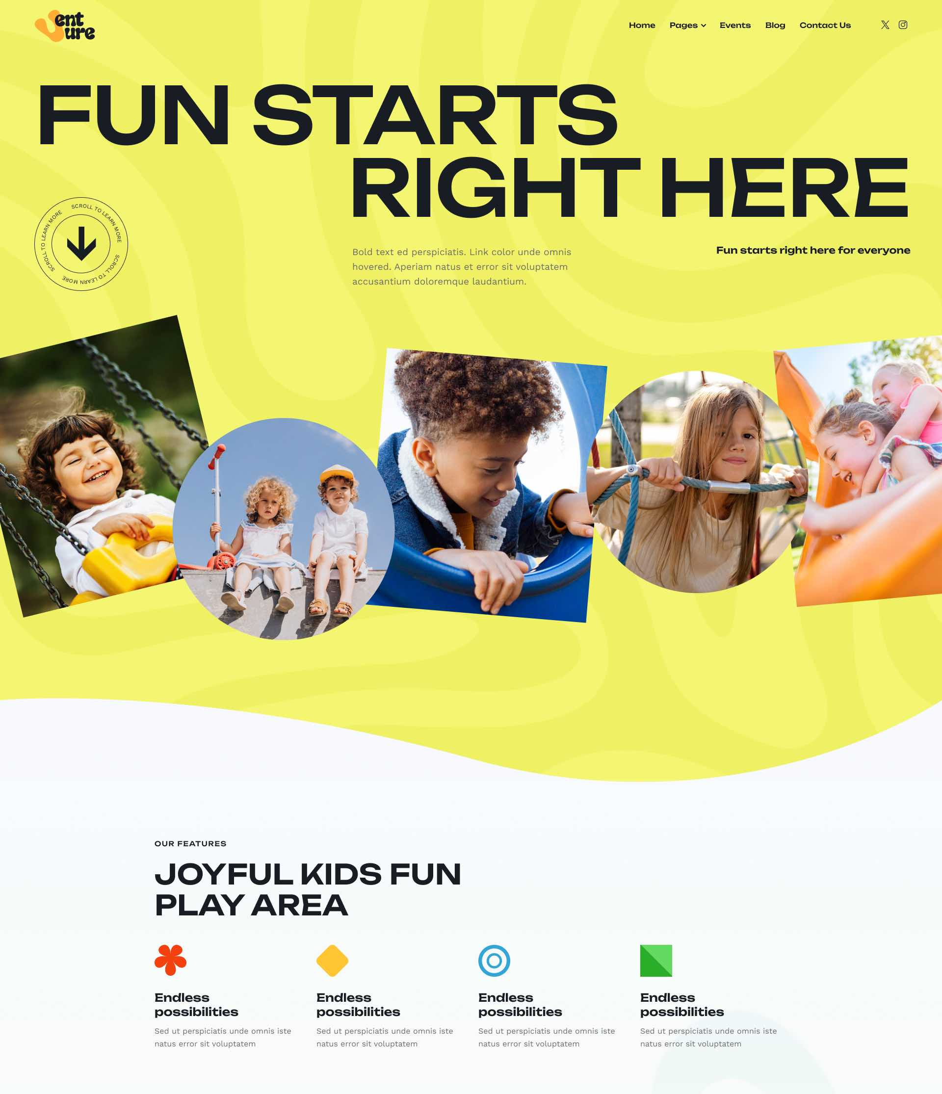 Venture - Karting, Trampoline & Carousel WordPress Theme blog business design illustration ui web design webdesign wordpress wordpress theme wordpress themes