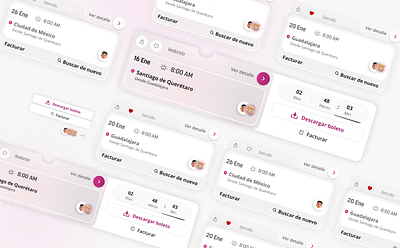 Trip History android bus dashboard design download figma ios liquid glass my profile travel ui trips ui user centered ux wallet