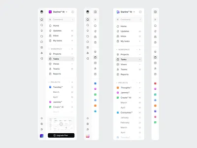 Double Sidebars sidebar ui ui design