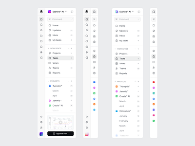Double Sidebars sidebar ui ui design