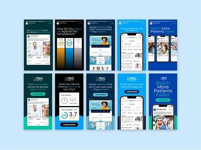 PBHS META and Google Ads ad design advertising brand brand design branding dental dental marketing dental software dentist design digital marketing graphic design layout design marketing design seo social media typography website