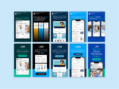PBHS META and Google Ads ad design advertising brand brand design branding dental dental marketing dental software dentist design digital marketing graphic design layout design marketing design seo social media typography website