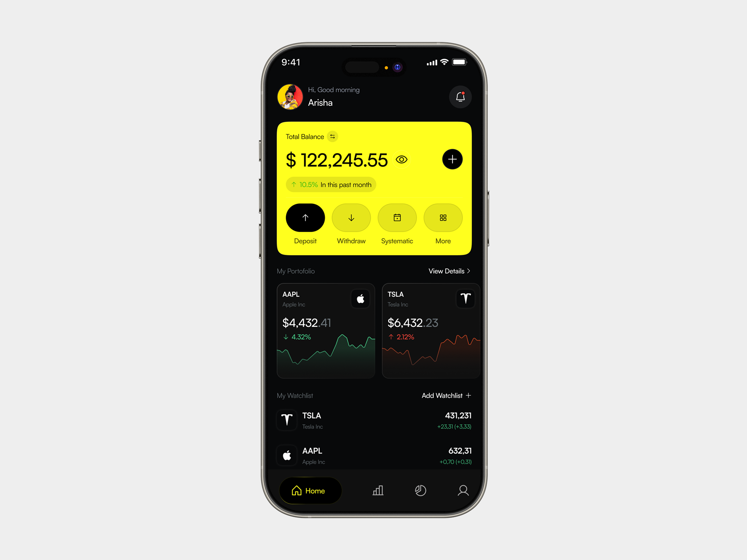 Example of Crypto Mobile App Design