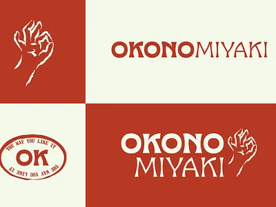 Unused logo design Okonomiyaki adventure branding illustration logo retro