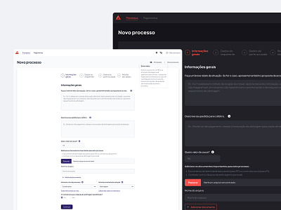Form of new process - Arbitralis design limpo structured data