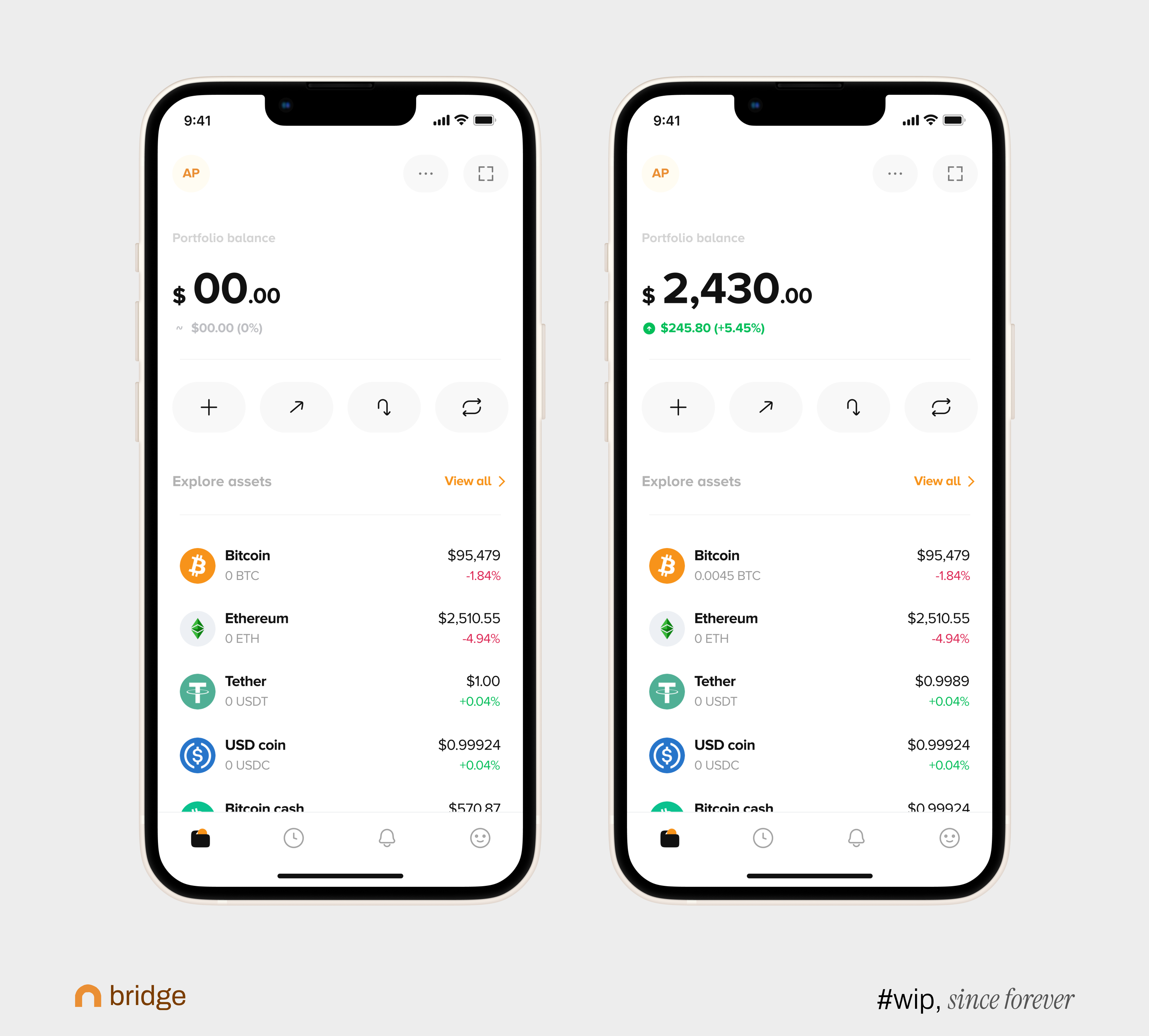 Bridge 02 app crypto design ui web3