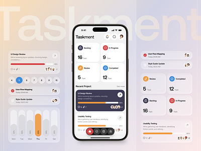 Taskment - Task Manager Apps android animation app app design b2b collaboration apps manage task manager project management project management board saas startup task team collaboration todo ui