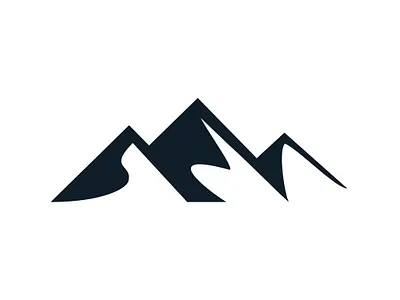 Mountain Logo branding business clean climb creative graphic design hiking icon identity landscape logo minimalist mountain nature silhouette symbol