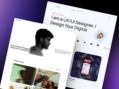 Portfolio website design accessible design app black and white branding color pallet design glass illustration logo minimal design portfolio transition ui ui design ux web designs website website designer