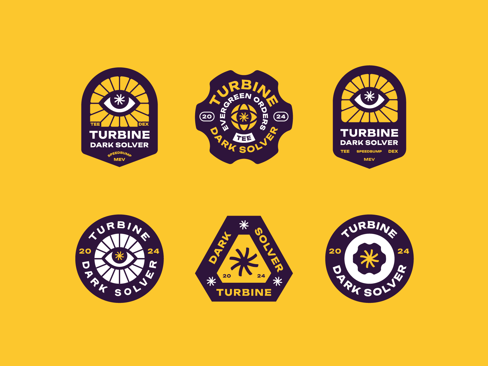 Propeller Heads: Badges Graphic Vol. III apparel badge badge logo branding design eye graphic design hat illustration logo logo design merch merch design patch patches propeller turbin type design typography vector