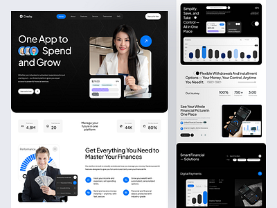 Digital Finance Website accounting business corporate design finance financial fintech investment investor price ui ux website