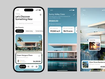 HOFIN - Real Estate Mobile App buy clean home house listing mobile app product design property real estate rent selling ui