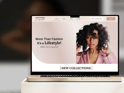 Lady’s World – E-Commerce Landing Page convert ecommerce fashion figma to framer framer landing page minimal responsive responsive website ui design ux design web design