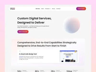Digital agency website ageny branding clean creative design design agency digital agency digital studio landing page marketing agency minimal ui ui design web design website design