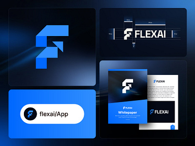 FlexAI – F Lettermark for Web3, AI & Fintech Startups ai logo arrow logo branding crypto logo crypto logo designer defi logo f letter fontech logo futuristic logo lettermark logo logo logo design logo designer saas logo saas logo designer startup identity tech startup web3 logo web3 logo designer