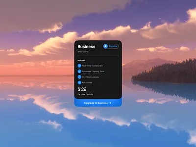 Business Plan Pricing UI – Clean & Modern Design business plan ui card ui clean design dark ui dashboard ui design inspiration figma design fintech ui glassmorphism gradient background interface design minimal ui pricing card pricing ui product design saas design subscription ui ui design ux design web app ui