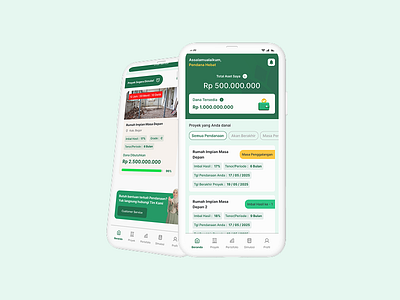 P2P Lending Shariah App - Danasyariah funding design app invesment app lending app design lending shariah mobile app design p2p lending shariah app mobile ui design ux design