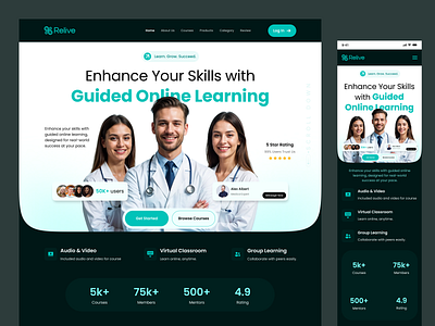 Medical Website Design clinic website template design doctor website design figma healthcare website design hospital website medical hero section medical landing page medical website medical website design medicine rifat ony ui ux website design