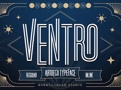 Ventro art deco art deco font art deco typeface branding classic font custom font editorial design font font design font style free font graphic design magazine layout poster font retro font type design typeface typography vintage font vintage modern font