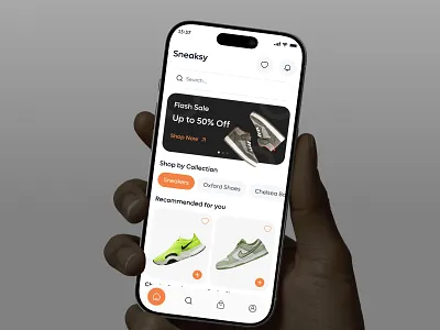 💡 Sneaksy – Sneaker eCommerce App UI | Mobile App Design app branding design ecommerce ecommerce app ecommerce shopping firqah firqah lab graphic design mobile app prodcut shoes shoppingapp sneakers ui uiux