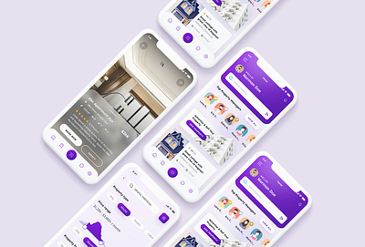 Real estate mobile application design creative graphic design mobile application realestate