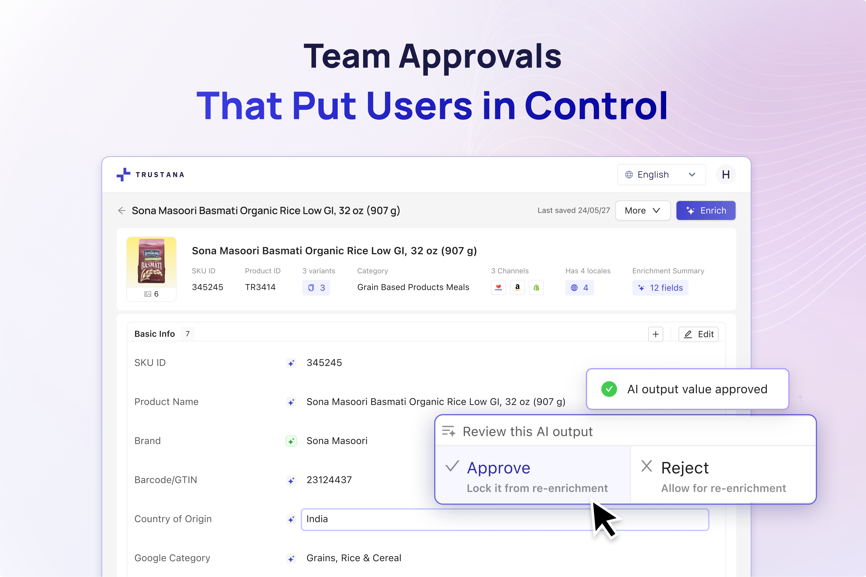 Human-in-the-loop Workflow, by design ai approval flow data enrichment enterprise ux human in the loop saas design