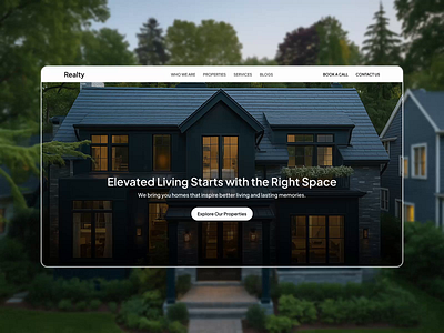 Realty - Real Estate Website UI/UX Design architecture website broker website buy property corporate website home rent luxury real estate modern website pixso design property developer property landing page property marketplace website real estate website real estate website template realtor website rent property sell property