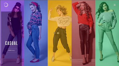 Fashion Concept E-commerce website animation branding figma graphic design logo ui