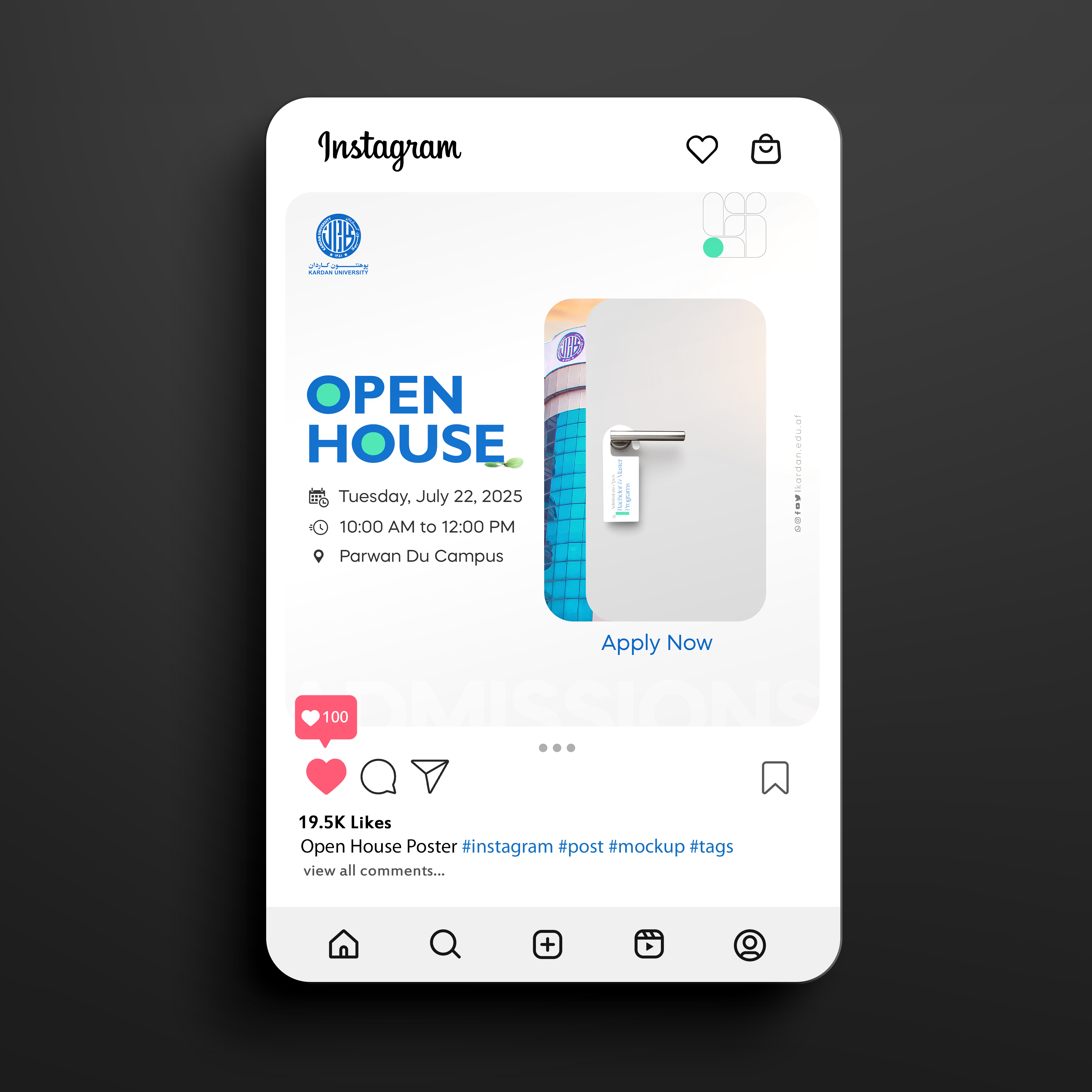 Open House - Poster Idea banner branding design graphic design logo poster poster idea social media poster ui