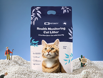 PETORITY Cat Litter Packaging Design #1 packaging packaging design