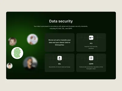 Data security banner crm data data security gdpr landing pci saas security section security standarts ssl ui ux webdesign