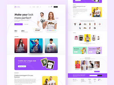 Custom T-Shirt Website UI – Design. Personalize. Wear. apparelui customtshirt dribbble ecommerce onlineshop printondemand productpage uiportfolio uxdesign webdesign