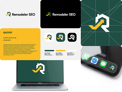 Logo for Remodeler SEO branding business logo logos marketing modern seo simple