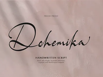 Dohemika | Handwritten Script feminine