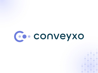 Conveyxo Branding Logo 1 bio biology blue brand branding circle circles clean design gradient graphic design icon logo medical purple round soft tech